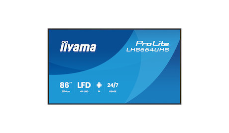 iiyama ProLite LH8664UHS-B3AG 4K UHD 86" professionelles Digital-Signage-Display
