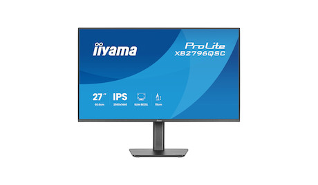 iiyama ProLite XB2796QSC-B1 27" Monitor mit IPS-Panel-Technologie, USB-C-Anschluss (65 W) und höhenv
