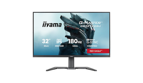 iiyama G-MASTER Red Eagle GB3272QSU-B1 WQHD Gaming Monitor mit 180 Hz Fast-IPS-Panel