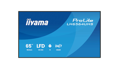 iiyama ProLite LH6564UHS-B1AG 4K UHD 65" Digital Signage-Display mit erweiterten Steuerungs- und Kon