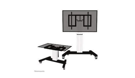 Neomounts Plasma-M2500T Rollwagen mit motorisierter Höhenverstellung für 42-100" Displays in Silber