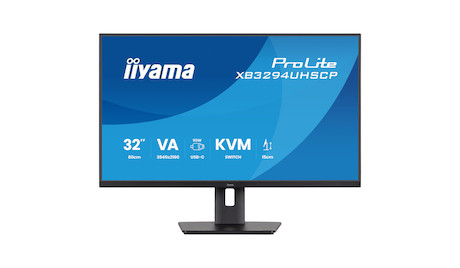 iiyama ProLite XB3294UHSCP-B1 32" 4K-VA-Panel mit USB-C (95 W), KVM-Switch und PiP/PbP