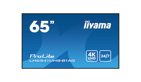 iiyama ProLite LH6541UHS-B2 65" Digital Signage Display mit 4K UHD Auflösung und 24/7 Betriebszeit
