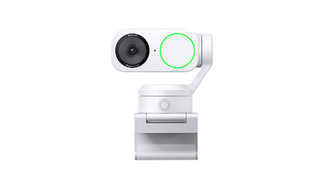 Insta360 Link 2 intelligente 4K KI Webcam mit Gimbal und KI-Tracking, Polarweiß