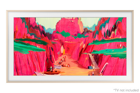 Samsung 75“ Rahmen Modern für The Frame und The Frame Pro in Teak - Demoware