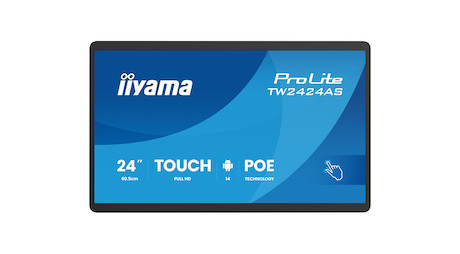 iiyama ProLite TW2424AS-B3P 24" PCAP 10-Punkt-Touchscreen-PC mit Android-Betriebssystem, Power-over-