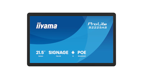 iiyama ProLite S2225AS-B1P 22" Signage Display, optimiert durch das integrierte iiSignage² Content-M