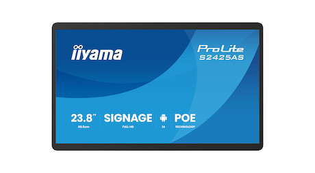iiyama ProLite S2425AS-B1P professionelles kleinformatiges 24" Signage Display, optimiert durch das
