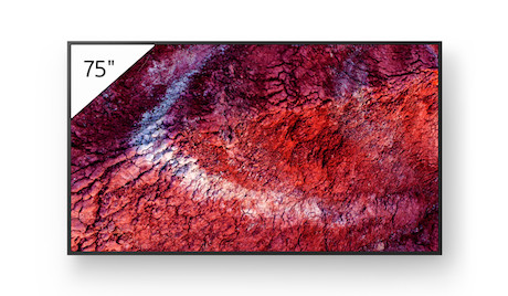 Sony FW-75BZ40P professionelles 75-Zoll-Display mit einzigartiger Deep Black Non-Glare Premium-Besch