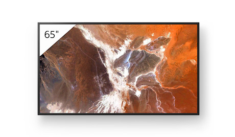 Sony FW-65BZ30P professionelles 65-Zoll-4K-HDR-Display mit Deep Black Non-Glare Standard, flexibler