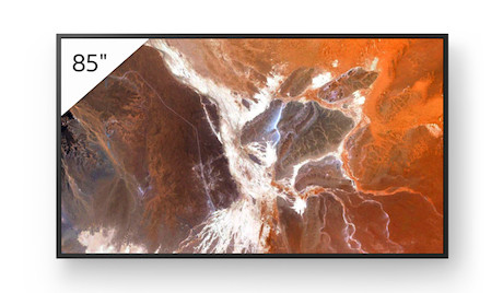 Sony FW-85BZ30P professionelles 85-Zoll-4K-HDR-Display mit Deep Black Non-Glare Standard, flexibler