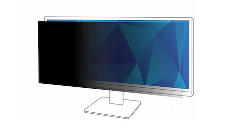3M Blickschutzfolie für 34 Zoll (21:9) Monitore für datensichere Bildschirmarbeitsplätze, PF340W2B