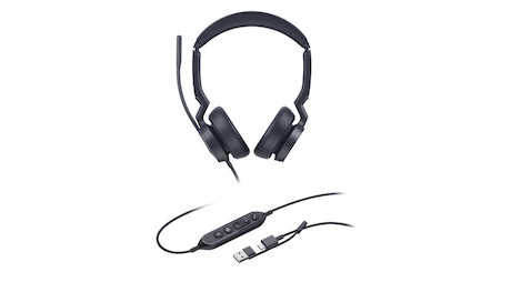 Yealink UH46 kabelgebundenes Dual USB-C/A Headset | zertifiziert für Microsoft Teams