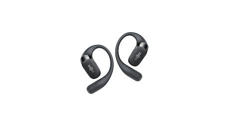 SHOKZ OpenFit 2+ Open-Ear-Design Bluetooth Kopfhörer mit bis zu 48 Stunden Wiedergabezeit | schwarz