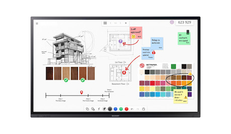 Sharp PN-LA752 75" Big Pad Interactive Display für professionelle Konferenzumgebungen