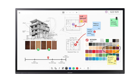 Sharp PN-LA862 86" Big Pad Interactive Display für professionelle Konferenzumgebungen