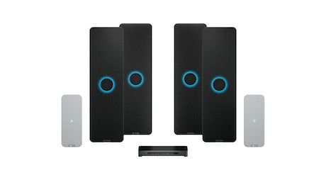 Nureva HDX 4 bar + 2 pods Bar-System für besonders große Besprechungsräume und Klassenzimmer