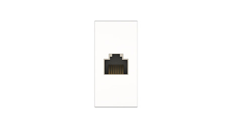 Kindermann Konnect flex 45 click Cat-6A (RJ45) Anschlussblende Genderchanger