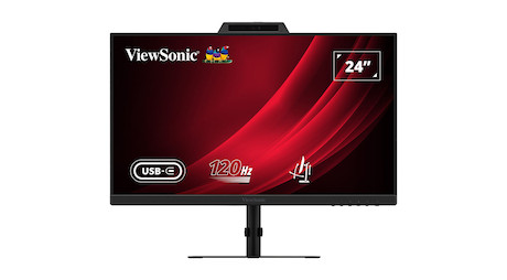 ViewSonic VG2441V 24" FHD USB-C Videokonferenzmonitor mit Windows Hello-zertifizierter Webcam