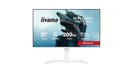 iiyama G-MASTER Red Eagle GB2771QSU-W1 27" Gaming-Monitor mit dem höhenverstellbaren Standfuß und US