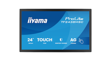 iiyama ProLite TF2438MSC-B2 23.8" DeepContrast PCAP+ 10 Punkte Touchscreen mit mit robustem Metallge