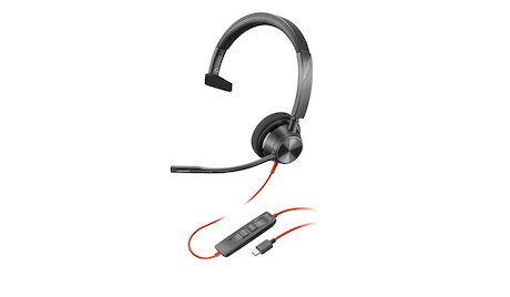 Poly Blackwire 3310 Monaurales Headset - Headset - Plug and Play