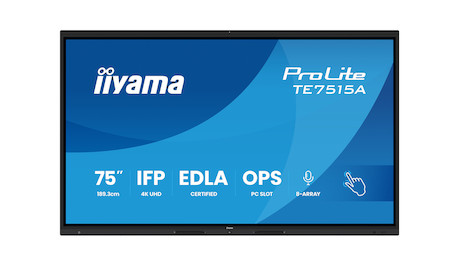 iiyama ProLite TE7515A-B2AG 75" 4K UHD Google EDLA-zertifiziertes interaktives Display