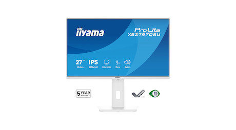 iiyama ProLite XB2797QSU-W1 27" QHD-IPS-Monitor mit vierseitig schmalem Rahmen, ergonomischem Standf