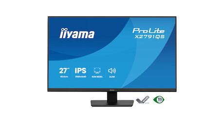iiyama ProLite X2791QS-B1 27" Monitor mit IPS-Panel-Technologie, QHD Auflösung und Eye-Komfort-Zerti