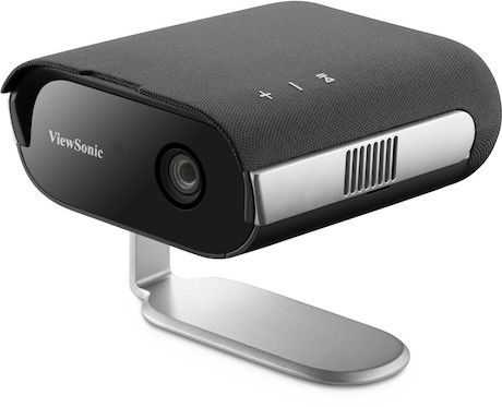 ViewSonic M1E Max Beamer mit 1080p Full HD, Google TV und 360°-Projektion für mobiles Entertainment