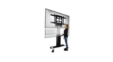 PeTa TITAN Rollgestell elektrisch | Geeignet für Displays von 60" bis 90" oder max. 100 kg