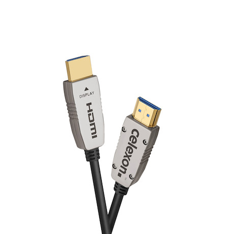 celexon UHD Optical Fibre HDMI 2.0b Active Kabel 25m, schwarz - Demoware