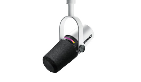 Shure MV7+ Podcast-Mikrofon, Weiß