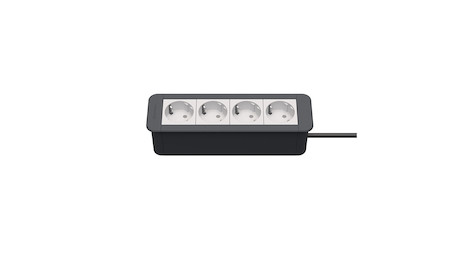 Kindermann CablePort Office frame 4-fach 4x Strom