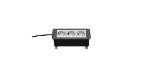 Kindermann CablePort Office desk 3-fach 3 x Strom