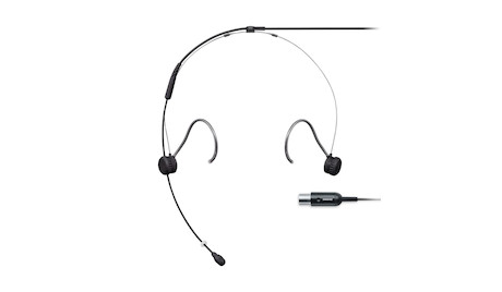 Shure TH53 TwinPlex™ Subminiatur-Headset mit MTQG Stecker, Farbe: Schwarz