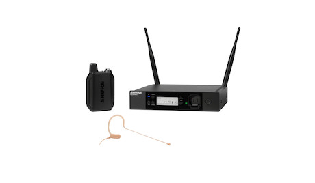 Shure GLXDR+ Digitales Funksystem mit MX153 Ohrbügel-Mikrofon zur Rackmontage, Frequenzversion: Z4