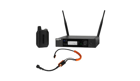 Shure GLXDR+ Headset Funksystem mit SM31 Headset-Mikrofon zur Rackmontage, EU, Frequenzversion: Z4