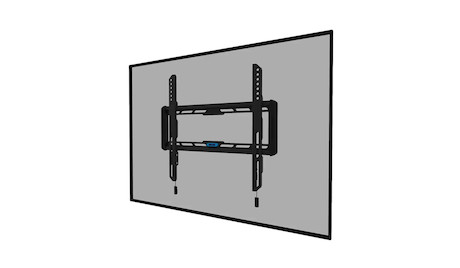Neomounts WL30-550BL14 TV-Wandhalterung für die ultraflache und einfache Installation von 40-75" Dis