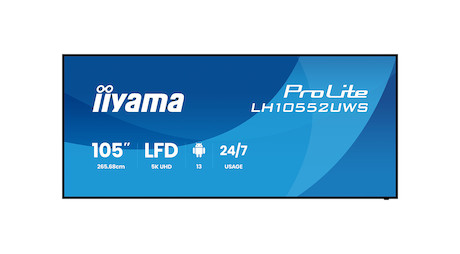 Iiyama 265,9cm(105") LH10552UWS-B1AG 21:9 HDMI+DP+USB-C IPS (Speditionsversand) - 265,9 cm - 105"