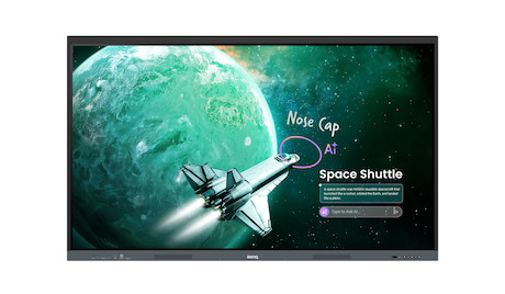 BenQ RE7505 Essential Serie 75" interaktives Display der Core-Plus-Klasse mit KI-Tools für Bildungse