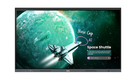BenQ RE8605 Essential Serie 86" interaktives Display der Core-Plus-Klasse mit KI-Tools für Bildungse