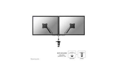 Neomounts FPMA-D950D Monitorarm 10-27" - Gasfeder - Klemme/Durchführung - 9 kg - 25,4 cm (10") - 68,