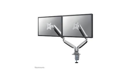 Neomounts NM-D750DSILVER Monitorarm 10-32" - Gasfeder - Klemme/Durchführung - 9 kg - 25,4 cm (10") -