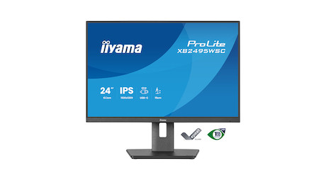 iiyama ProLite XB2495WSC-B1 24.1" WUXGA-IPS-Monitor mit USB-C (65 W)