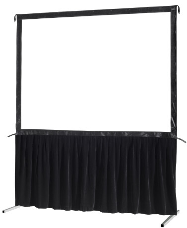 celexon Vorhangset 1-seitig für Faltrahmenleinwand Mobil Expert 203 x 152 cm