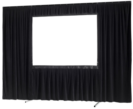 celexon Vorhangset 4-seitig für Faltrahmenleinwand Mobil Expert 305 x 229 cm