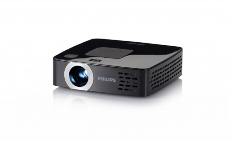 PHILIPS PicoPix 2450 Mini Beamer mit 55 ANSI-Lumen und WVGA Auflösung