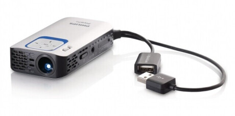 Philips PicoPix PPX2340 Mini Beamer mit 40 ANSI-Lumen und VGA