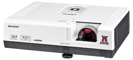 Sharp PG-D2870W Kurzdistanzbeamer mit 2800 ANSI-Lumen und WXGA